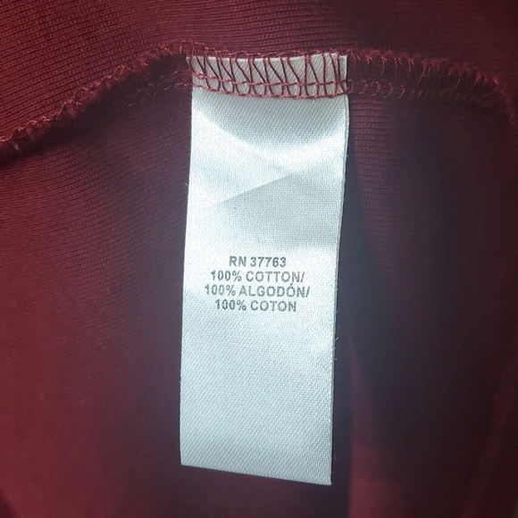 Women's Rafaella Petite Wine Cardigan with Champagne Gold Accents Sz PM - Picture 9 of 11